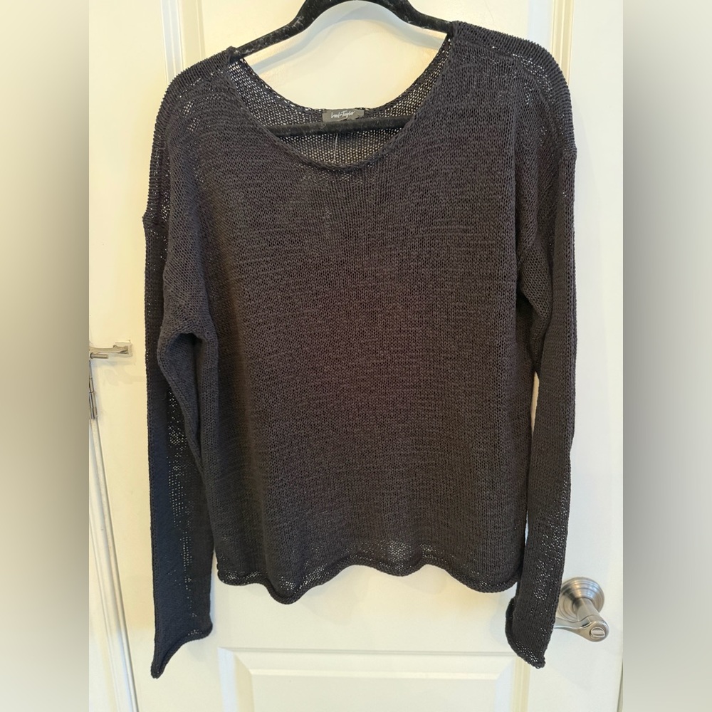 Lord and Taylor Black Knit Pullover